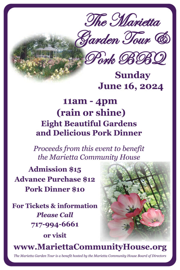 Marietta Garden Tour & Pork BBQ Marietta Community House